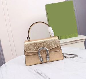 2023 Créateur de mode de haute qualité et de haute qualité Série automne / hiver Mini sac à main en cuir avec boucle de verrouillage à double tête de tigre en cristal x752029