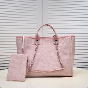 2023 modeontwerper hoogwaardige nieuwe strandtas dames één schouder handheld boodschappentas grote capaciteit tas tas mode eenvoudige tas