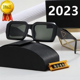 2023 Lunettes de soleil carrées de créateurs de mode Lunettes de vue classiques Goggle Lunettes de soleil de plage en plein air pour homme femme grand cadre en option Tri301s