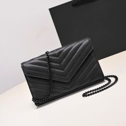 2023 Diseñador de moda Bolso de mano para mujer Bolso de hombro para mujer Bolso con caja original Tarjeta de cuero genuino Cadena de cuerpo cruzado Bolsos de mano de calidad de alto grado