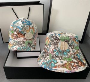 2023 modeontwerpers emmer hoed tijger print emmers hoeden zomer zon vizier gemonteerde hoeden honkbal caps beanie casquettes