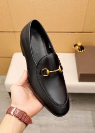 2023 mode élégant hommes d'affaires en cuir véritable chaussures plates mocassins décontractés homme sans lacet robe de soirée chaussures taille 38-45