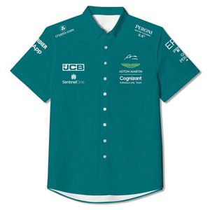 Polo F1 pour hommes et femmes, uniforme de l'équipe Aston Martin, combinaison de course Alonso, combinaison de cyclisme, t-shirts pour femmes, à la mode, 2023