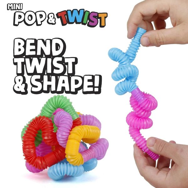 2023 moda Fidget juguetes círculo colorido tubo de plástico bobina juguetes divertidos para niños juguete educativo temprano plegable
