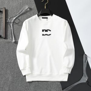 2023 moda hoodies moletom para homens e mulheres outono inverno manga longa costela punhos preto branco algodão roupas quentes