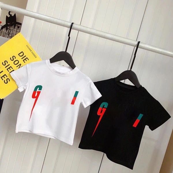 2023 Mode Enfants T-shirts De Luxe Enfants Manches Courtes Lettres Imprimé Bébé t-shirt Garçons Tops Vêtements T-shirts Fille Coton T-shirts Taille Asiatique