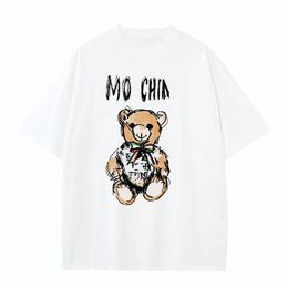 2023 Fashion Hommes et femmes Designer T-shirt Vêtements Top Men's Casual Coffre Mo Shixiong Lettre Shirt Vêtements Luxur