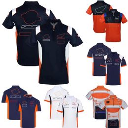 2023 Fashion Moto Team T-shirt Polo Shirts Zomer Motorrijder Ademend Revers T-shirts Motocross Racing T-shirt Jersey3047