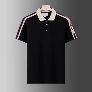 2023 Mode Polo À Manches Courtes Designer Chemise Pour Hommes Lettre De Revers De Haute Qualité Top Casual Business Slim Fit T-shirt M-XXXL 806