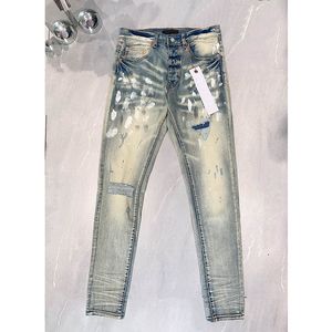 2023 Mode Paarse Jeans Heren Designer Jean Dames Denim Broek Merk Vintage Slim Fit Losse Skinny Broek Joggingbroek pinkwing-8 CXD8252