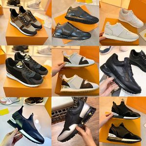 2023 Fashion Run Away Sneakers Suede Designer Platform Trainers Men Généhes de baskets en cuir Veilleur Casual Chaussures NO12
