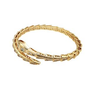 2023 Mode Diamant en forme de serpent pour hommes et femmes Couples Haute qualité Sense Designer Perlé Femmes Bracelet Chaîne Personnalisée
