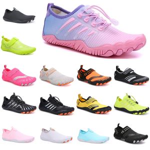 2023 Fashion Sports Wading Chaussures Men de décontrairement femme blanc noir gris vert vert profond rouge violet courir en plein air baskets de jogging