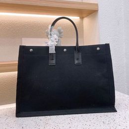 2023 Tendencia de la moda Bolso de mujer Rive Gauche Tote bolsos de compras bolsos de lino superior Bolsos de playa grandes Diseñador de viaje Crossbody Bolso de hombro