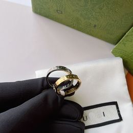 Bague de luxe unisexe pour hommes et femmes, bagues de créateur fantôme, bijoux couleur argent, à la mode, 2023