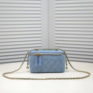 2023 Fashion Women's Handtas Designer Box Tag Damesschoudertas Jeugd Sweet Style Crossbody Bag Make -uptas 8105