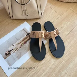 2023 Mode Damesschoenen Zomer Nieuwe Ontwerp Flip-Flops Vrouwelijke Vers Mode Luxe Merk Toevallige Platte Strand strand Sandalen Mosc