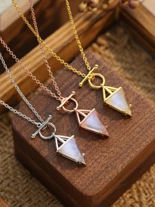 2023 Modieuze Nieuwe Europese en Amerikaanse Vintage S925 Sterling Zilveren Diamanten Ketting Temperament High Sense Ketting Vrouw