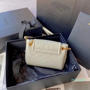 2023-vrouwelijke tas groothandel mode mode cross-body zak diamant gewatteerde tas naaien vrouwelijke handtas ontwerper luxe cross-body schouder nolita messenger wit