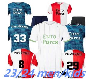 2023 Feyenoord KOKCU Gimenez Danilo 23 24 Jerseys de football Accueil Troisième Trauner Hommes Enfants Chemise de football Enfants Hartman Gimenez Paixao Taabouni Timber Het Legioen 999