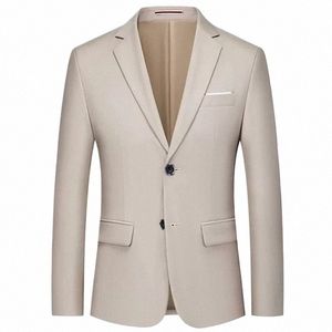 2023 Fi Nouveau costume d'affaires décontracté pour hommes / mâle un seul bouton Dr Blazer veste manteau / 10 couleurs M-6XL K9Hi #