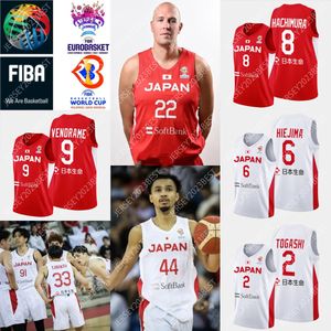 2023 FIBA Japón World Cup2 4 Joshua HAWKINSON Camiseta de baloncesto 16 Ren KANECHIKA 19 Yudai NISHIDA 33 Yuki KAWAMURA 8 Rui Hachimura 12 Yuta Watanabe