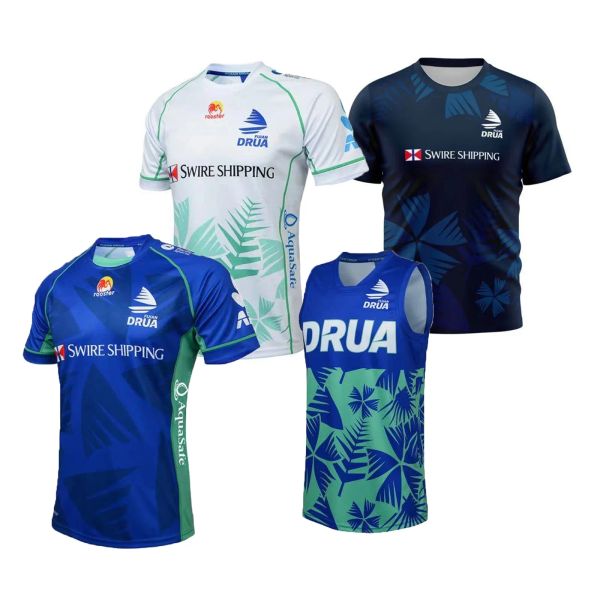 2023 Fiji Drua Home/Away/Entrenamiento/Jersey de rugby singlete