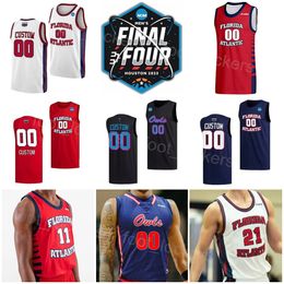 2023 Final Four College Basketball 11 Maillots Michael Forrest FAU Owls 4 Bryan Greenlee 1 Johnell Davis 15 Alijah Martin 50 Vladislav Goldin 2 Nicholas Boyd NCAA