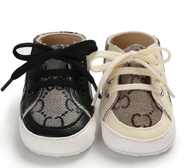 2023 Premiers marcheurs bébé designers chaussures nouveau-né enfant toile baskets garçon fille berceau 0-18 mois