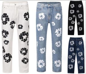 2023 Flower Full Print Jeans Pantal