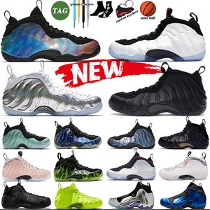 2023 Foamposites Hommes Penny Hardaway Chaussures de basket-ball Foamposite One Chaussure Blanc Noir Daim Abalone Galaxy 1.0 2.0 Métallique Rouge Royal Baskets Sport Baskets