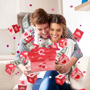 2023 Pliant Rebondissant Surprise Anniversaire Jouet Cadeau Tirelire Anniversaire Carte de Voeux pour Halloween Noël Enfants Anniversaire Saint Valentin et Anniversaire de Mariage A1