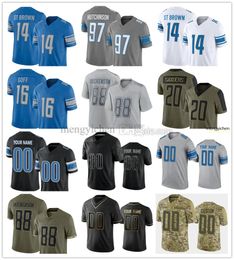 2023 voetbalshirts 10 Teddy Bridgewater 24 Steven Gilmore 60 Graham Glasgow 80 Antoine Green 41 James Houston 87 Sam Laporta 98 ​​Broodric Martin 6 Ifeatu Melifonwu