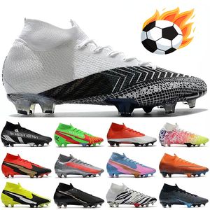 2023 Voetbalschoenen Designer Sneakers Zwart wit antraciet laser diep rood geloof Zuid-Korea roze schoenplaten Voetbal Mercury Super Fly 7 Elite Fg heren sneakers