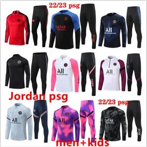 2023 voetbal trainingspak 21 22 23 kids voetbal kits ensemble mannen voetbal trainingspak uniform chandal kit survetement voet