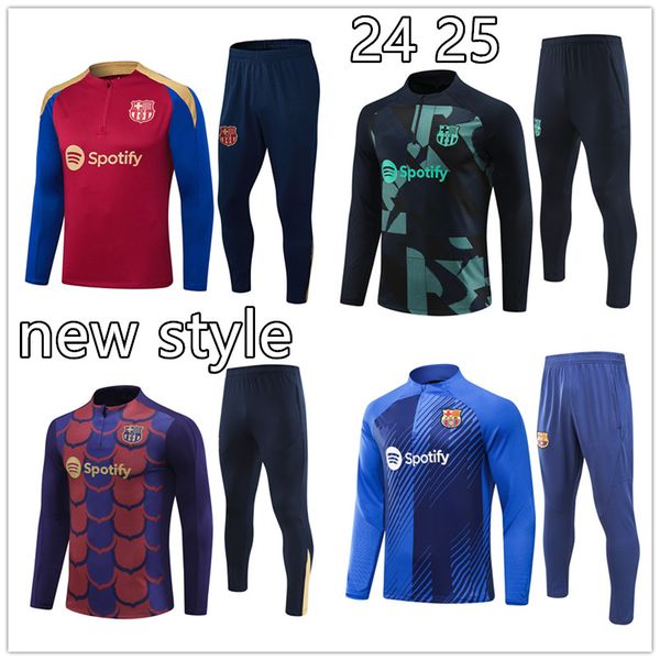 2023 2024 nouveau kit de survêtement de football Barcelone hommes et enfants costume de formation de football barca garçons adultes LEWANDOWSKI F. DE JONG SPOERSWEAR chandal futbol