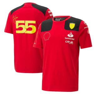 2023 Formula 1 F1 Racing Sets Carlos Sainz Charles Leclerc Fernando Alonso Set Up t-shirt Casual Respirant POLO Summer Car Logo Motorsport Team Jersey Shirts BBB