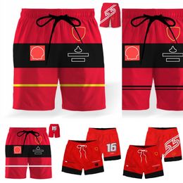 2023 Formule 1 Shorts For Men Summer F1 Team Red Racing Shorts Heren Swimwear Shorts Swim Trunks Men Breathable Short Sports Pant