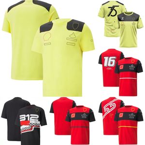 T-shirt de pilote de Formule 1, T-Shirt d'été de l'équipe F1 du 75ème T-shirts commémoratifs, uniforme de costume de course, maillot décontracté à manches courtes, 2023