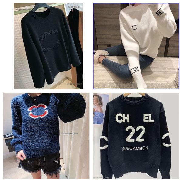 2024 France Paris Designer Femmes Sexy Knits Chemises Porter avec lettre avant Splice Broderie Tricot confortable Pull Chan Classic 23 Style Pull