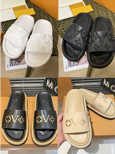 2023 zapatillas de diseñador francés marca de París diseñador de lujo zapatillas de hombre sandalias de diseñador zapatos planos de cuero genuino marca 1V zapatos casuales zapatos deportivos