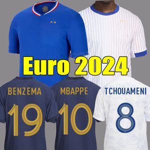 2024 Franse mannen vrouwen Voetbalshirts BenzEMA MBAPPE GRIEZMANN KANTE homme enfant Femme 24 25 kids kit set Maillots de voetbalshirts