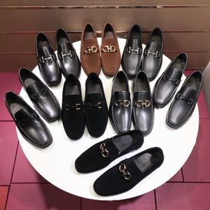 2023 G Luxe Witte Loafers Men Handgemaakte lederen schoenen Designer Zwart Casual Driving Flats Blue Slip-on Moccasins Fashion Comfy Boat Shoes