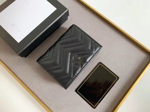 2023 GC Designer Wallet Card en Coin beroemde vrouwen Wallet Leather Wallet Card Clip Coin Wallet Gratis geschenkdoos Gratis schip