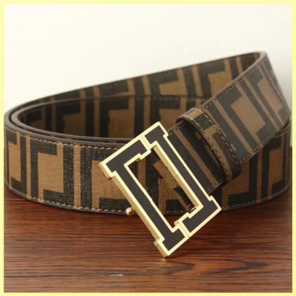 2024 Ceinture en cuir véritable Hommes Largeur 4.0cm Ceintures de créateurs de mode Hommes Boucle noire Lettre Ceinture Cintura Ceintures F Ceinture pour femmes Gurte