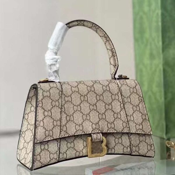 2023 Bolsa de vidrio Bolsos de diseñador Hombro Manija Cadena Mujer Bolso Crossbody Tote 34Modelos Bolsos de lujo para damas 2 Tamaño Patrón de cocodrilo Oro Plata