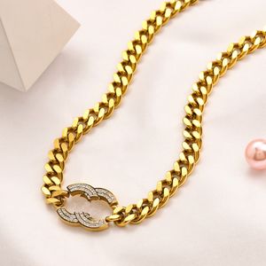 2023 Gold Choker Luxe vrouwen Diamant kettingen Designer Love Party Gift Sieraden Kettingen Mode Kaar Bruiloft Ketting Charm Jewelry Groothandel