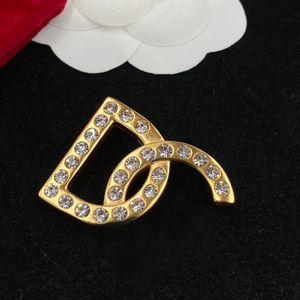 2023 Gold Designer broche grote diamanten broche mode sieraden bruiloftslijtage cadeau geen doos
