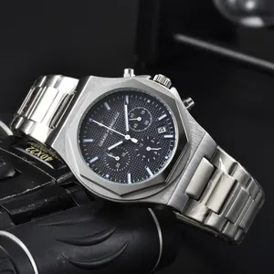 2023 GP 1791 Relojes de pulsera para hombre Calendario Relojes Todo Dial Trabajo Reloj de cuarzo Alta calidad Top Marca de lujo Reloj cronógrafo Hombres FashionSteel Tipo de cinturón