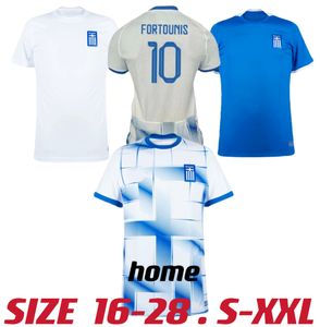 2023 Griekenland voetbalshirts BAKASETAS MASOURAS PAVLIDIS 23 2024 Griekenland voetbalshirts thuis FORTOUNIS GIAKOUMAKIS MAVROPANOS TSIMIKAS shirt S-XXL